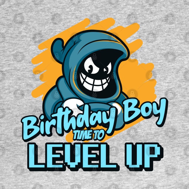 Birthday Boy Time To Level Up by Bradley Cann Designs